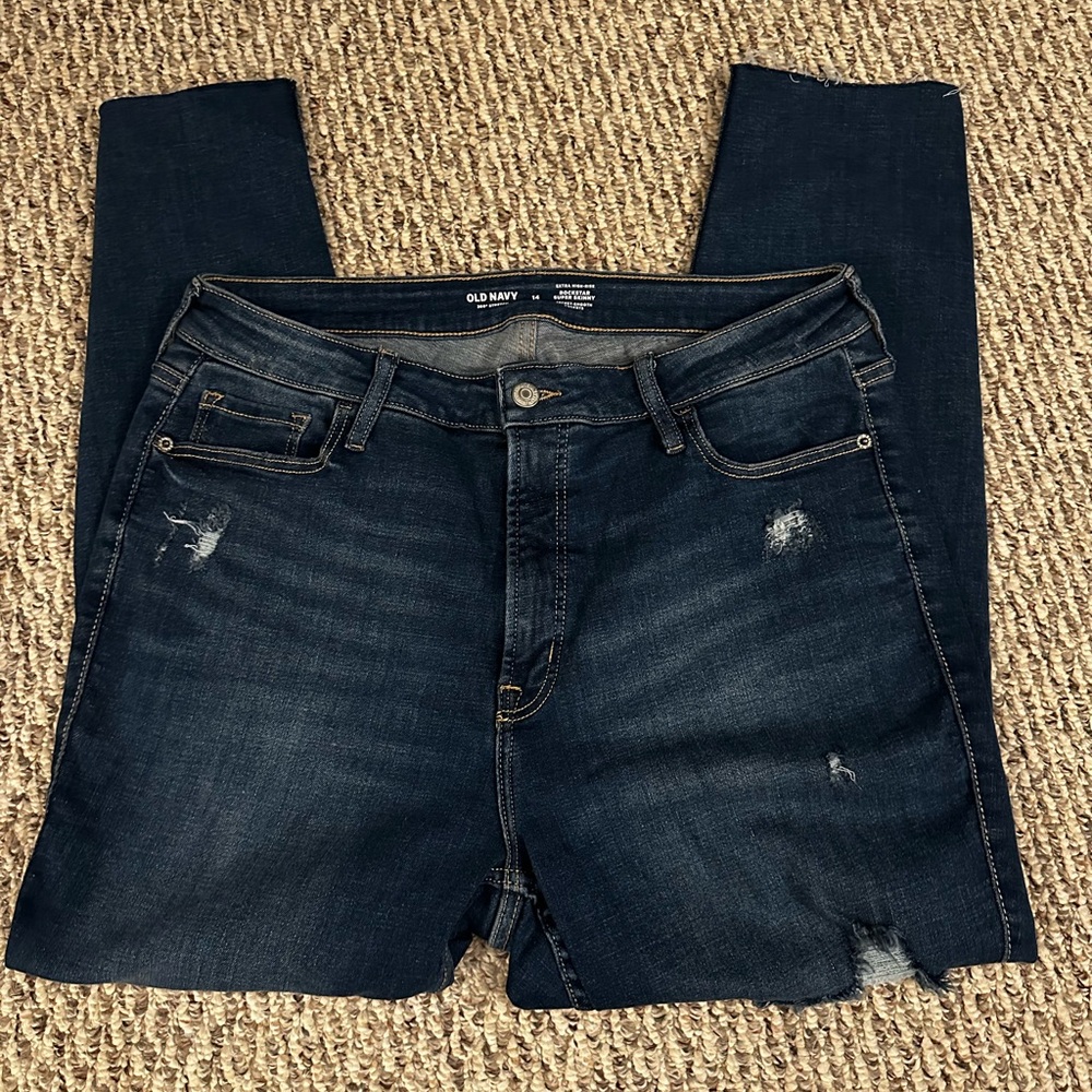Old Navy Women's Dark high waisted Jeans